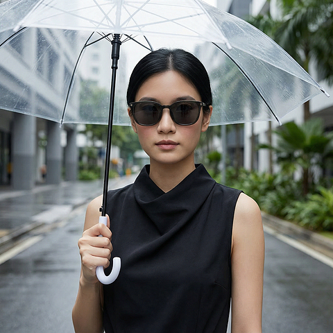 OWNDAYS | SUN Tan Brown Full Rim Wellington right side